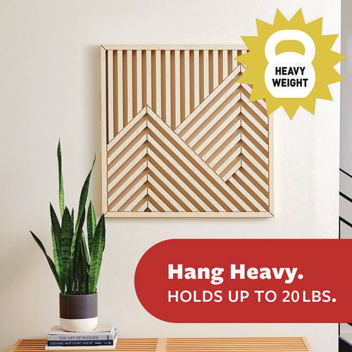 Image of Command Picture Hanging Strips, X-Large, Removable, Holds up to 20 lbs per 4 Strips, Black, 4 Strip Pairs