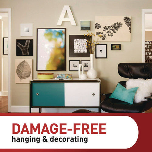 Image of Command Picture Hanging Strips, X-Large, Removable, Holds up to 20 lbs per 4 Strips, Black, 4 Strip Pairs