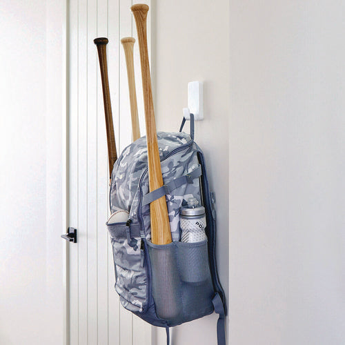 Image of Command X-Large Utility Hooks, Plastic, White, 10 lb Capacity, 2 Hooks and 6 Strips/Pack
