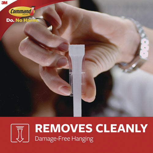 Image of Command X-large Utility Hooks, Plastic, White, 15 lb Capacity, 2 Hooks and 8 Strips/Pack