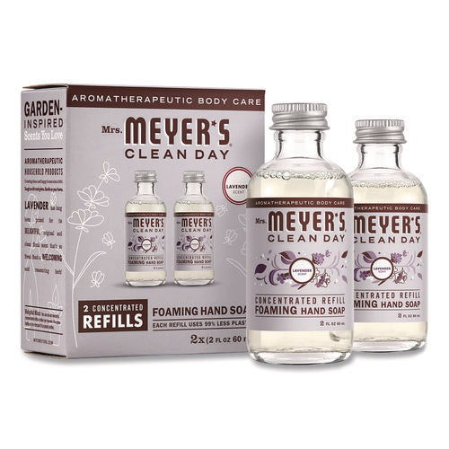 Image of Mrs. Meyer's® Clean Day Concentrated Foaming Hand Soap Dispenser Refill, Lavender, 2 oz Bottle, 2/Pack