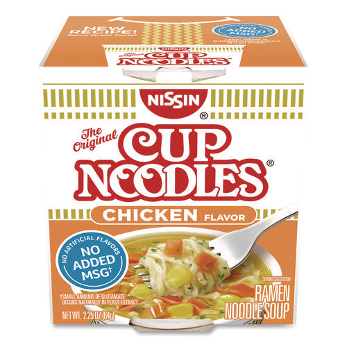 Image of Nissin® Cup Noodles, Chicken, 2.25 oz Cup, 12/Carton