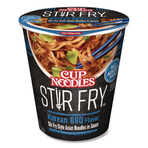 Image of Nissin® Cup Noodles Stir Fry, Korean BBQ, 2.89 oz Cup, 6/Carton