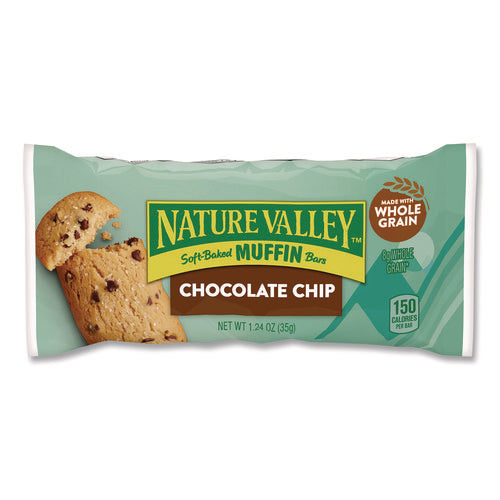Image of Nature Valley® Chocolate Chip Soft-Baked Muffin Bar, 1.24 oz Bar, 12/Box