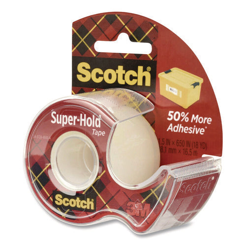Image of Scotch® Super-Hold Wide Invisible Tape, 1.5" x 18 yds, Crystal Clear