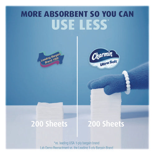 Image of Charmin® Ultra Soft Bathroom Tissue, Septic Safe, 2-Ply, White, 336 Sheets/Roll, 12 Rolls/Pack
