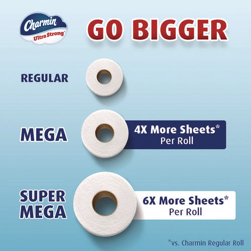 Image of Charmin® Ultra Strong Bathroom Tissue, Septic Safe, 2-Ply, White, 363 Sheets/Roll, 6 Rolls/Pack