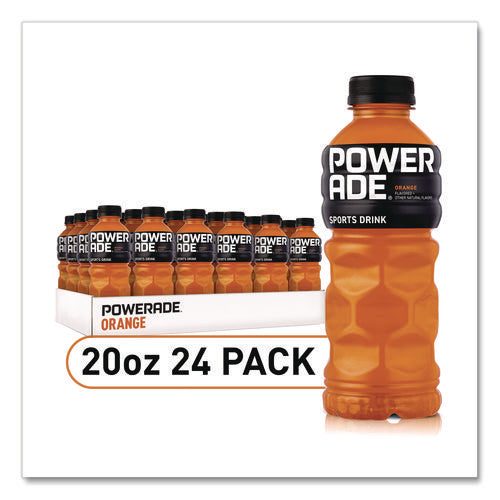 Image of POWERADE® Sports Drink, Orange, 20 oz Bottle, 24/Pack