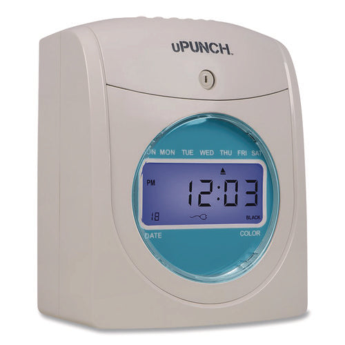 Image of uPunch Digital Auto-Align Punch Time Clock Bundle, White