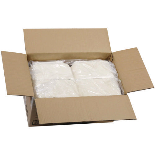 Image of Pactiv Evergreen EarthChoice PFAS Free Compostable Hinged Lid Container, 9 x 9 x 3, White, Sugarcane, 150/Carton