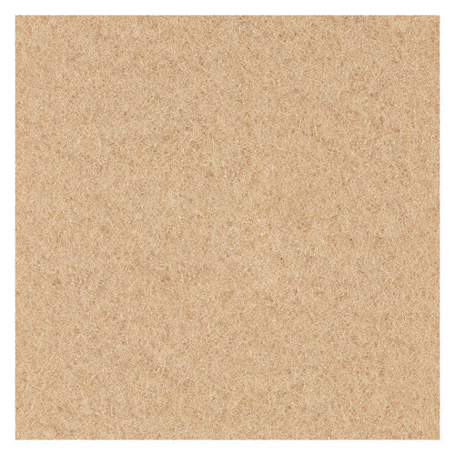 Image of Boardwalk® Burnishing Floor Pads, 27" Diameter, Tan, 5/Carton