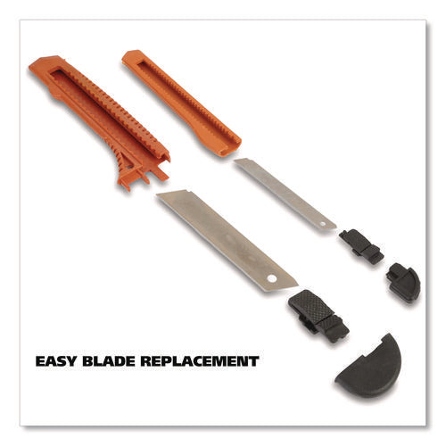 Image of Great Neck® Snap-Off Utility Knife Set, 9 mm Knife, 18 mm Knife, Orange/Black