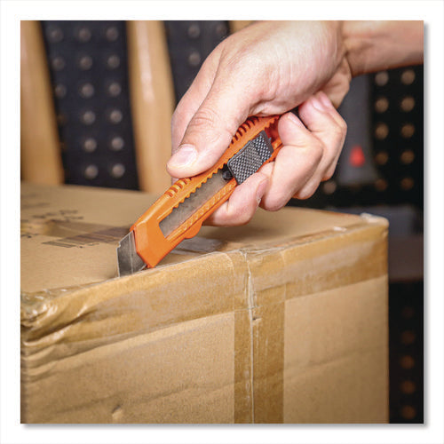 Image of Great Neck® Snap-Off Utility Knife Set, 9 mm Knife, 18 mm Knife, Orange/Black