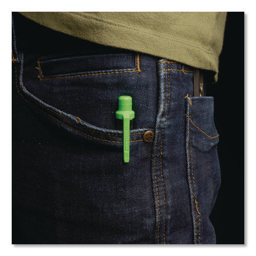 Image of OEMTOOLS® 6-Way Pen-Style Screw/Nut Driver, Phillips/Slotted Bits, Metric Sockets, 5.38" Long, Black/Green, Green/Clear, 4/Pack