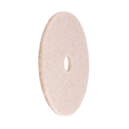 Image of Boardwalk® Natural Hog Hair Burnishing Floor Pads, 17" Diameter, Tan, 5/carton
