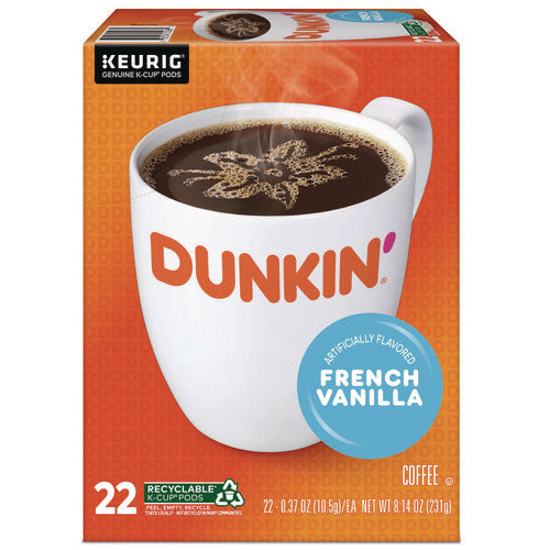 Image of Dunkin'® K-Cup Pods, French Vanilla, 22/box
