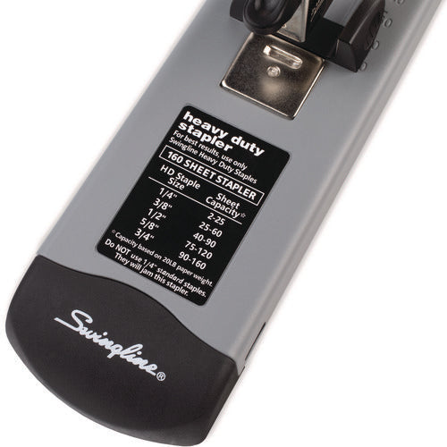 Image of Swingline® Heavy-Duty Stapler, 160-Sheet Capacity, Black/gray