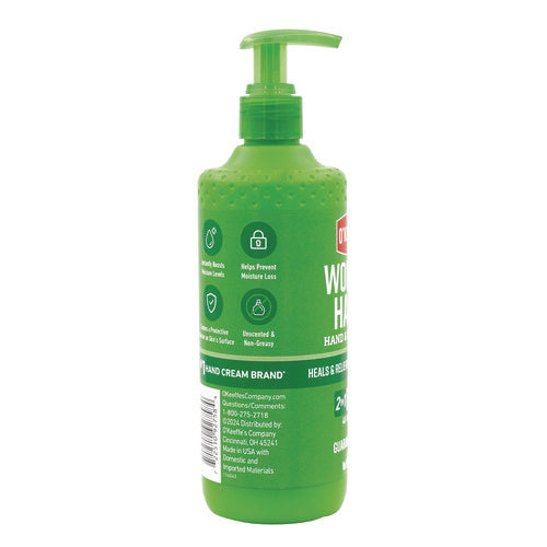 Image of O'Keeffe's® Working Hands Hand and Body Lotion, 12 oz Pump Bottle, Unscented