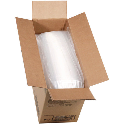 Image of Pactiv Evergreen MealMaster Chicken Roaster Base/Lid, 10 x 7.5 x 4, Black/Clear, Plastic, 110/Carton