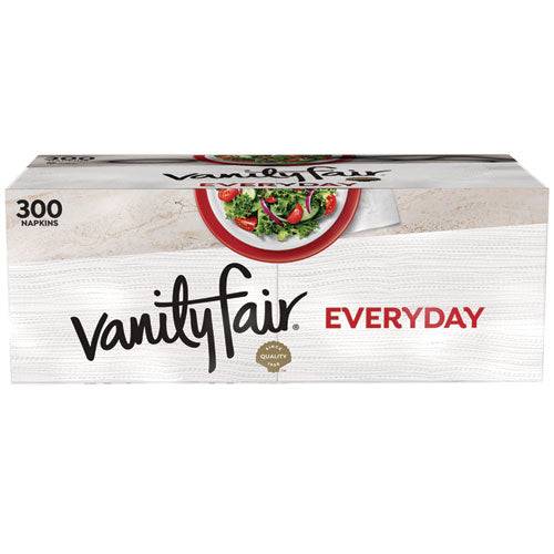 Image of Vanity Fair® Everyday Casual Napkins, 2-Ply, 6 x 6.37, White, 300/Pack