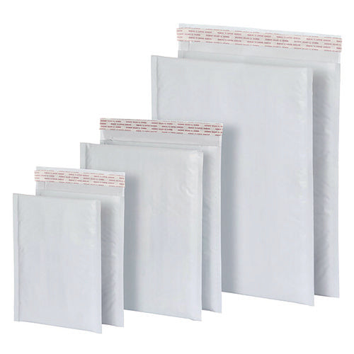 Image of Quality Park Poly Bubble Mailers, #0, Barrier Bubble Cushion, Redi-Seal Adhesive Closure, 6 x 9, White, 25/Pack