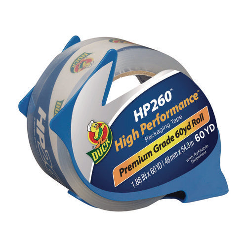 Image of Duck® HP260 Packaging Tape With Dispenser, 3" Core, 1.88" X 60 Yds, Clear