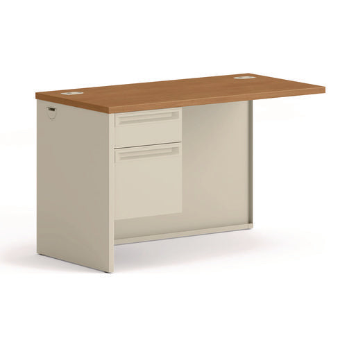 Image of HON® 38000 Series Flush Return, Left, 48w x 24d x 29.5h, Harvest/Putty