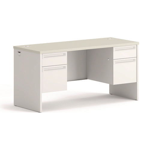 Image of HON® 38000 Series Kneespace Credenza, 60w X 24d X 29.5h, Silver Mesh/light Gray