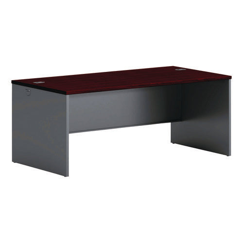 Image of HON® 38000 Series Desk Shell, 72" X 36" X 29.5", Mahogany/charcoal