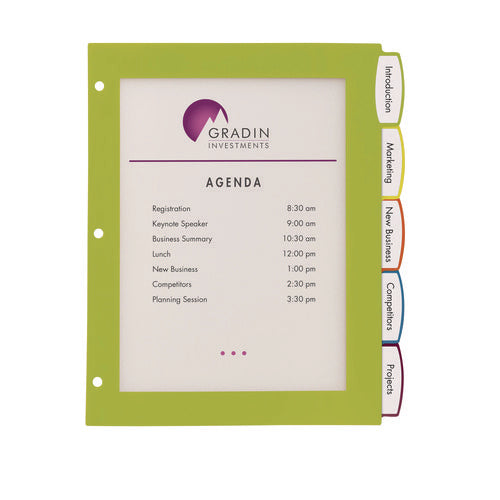 Image of Avery® Big Tab Ultralast Plastic Dividers, 5-Tab, 11 X 8.5, Assorted, 1 Set