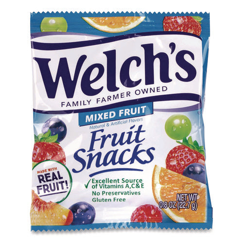 Image of Welch's® Fruit Snacks, Mixed Fruit, 0.9 oz Pouch, 40/Box