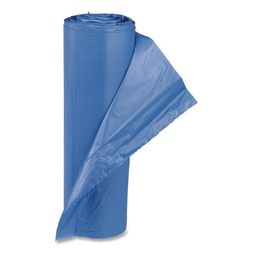Image of Inteplast Group High-Density Commercial Can Liners, 60 gal, 18 mic, 40" x 48", Blue, 200/Carton