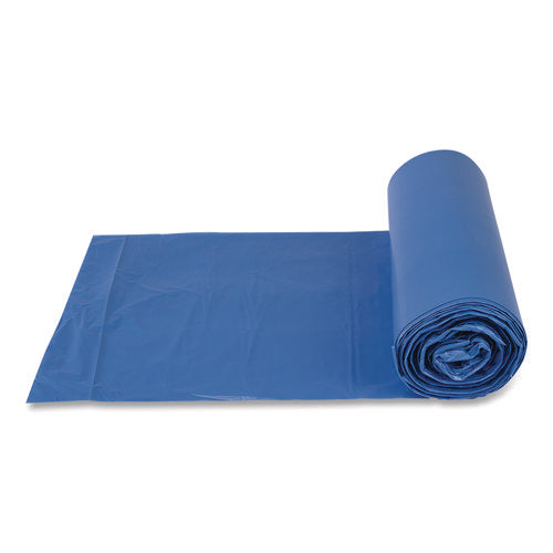 Image of Inteplast Group High-Density Commercial Can Liners, 60 gal, 18 mic, 40" x 48", Blue, 200/Carton