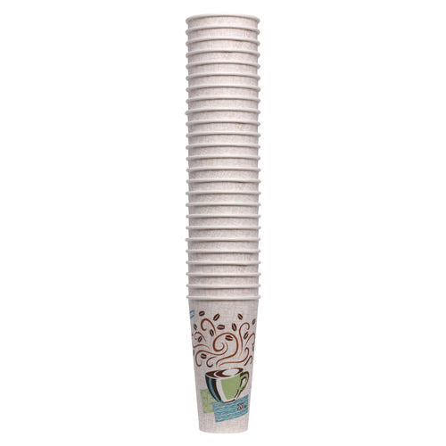 Image of Dixie® Perfectouch Paper Hot Cups, 20 Oz, Coffee Haze Design, 25/pack