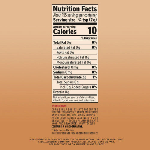 Image of Coffee mate® Powdered Original Lite Creamer, 11 oz Canister, 12/Carton