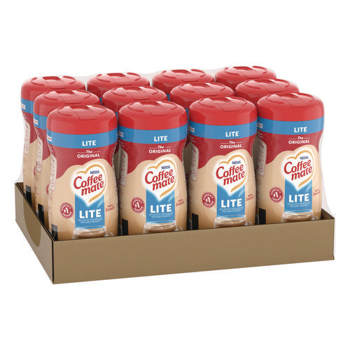 Image of Coffee mate® Powdered Original Lite Creamer, 11 oz Canister, 12/Carton