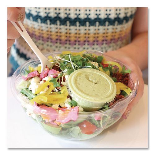 Image of World Centric® PLA Clear Cold Cups, Souffle, 2 oz, Plastic, Clear, 2,000/Carton