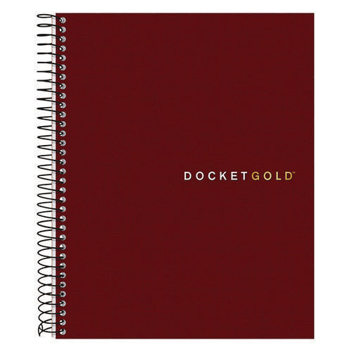 Image of TOPS Docket Gold Planner, Project-Management Format with Narrow Ruling, Black Paperboard Cover, (70) 8.5 x 6.75 Sheets