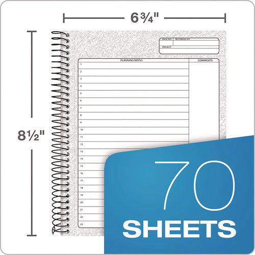 Image of TOPS Docket Gold Planner, Project-Management Format with Narrow Ruling, Black Paperboard Cover, (70) 8.5 x 6.75 Sheets