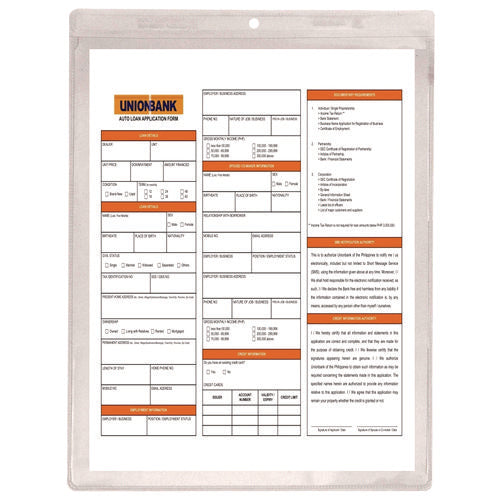 Image of C-Line® Clear Vinyl Shop Ticket Holders, Both Sides Clear, 50 Sheets, 9 X 12, 50/box