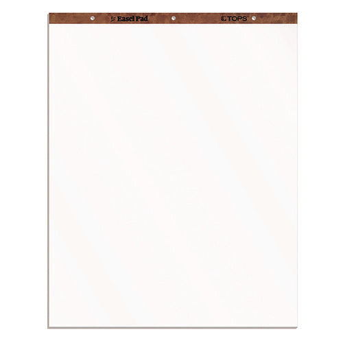 Image of TOPS Easel Pads, Unruled, 27 x 34, White, 50 Sheets, 2/Carton
