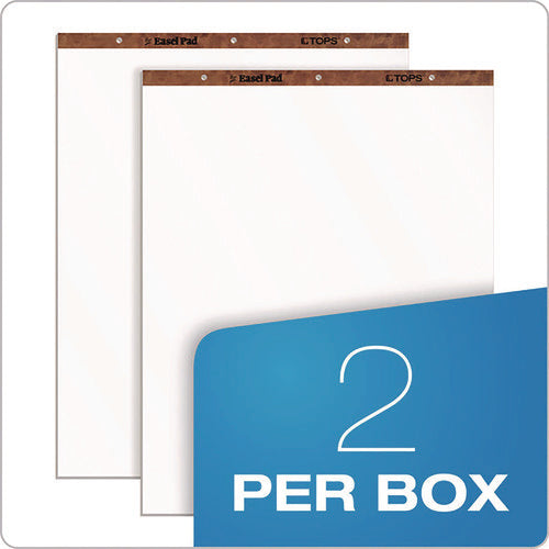 Image of TOPS Easel Pads, Unruled, 27 x 34, White, 50 Sheets, 2/Carton