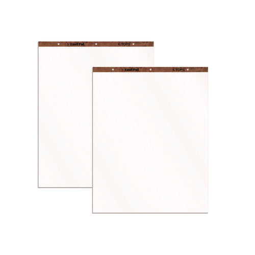 Image of TOPS Easel Pads, Unruled, 27 x 34, White, 50 Sheets, 2/Carton
