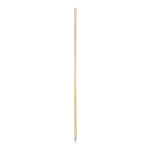 Image of Boardwalk® Metal Tip Threaded Hardwood Broom Handle, 0.94" dia x 60", Natural