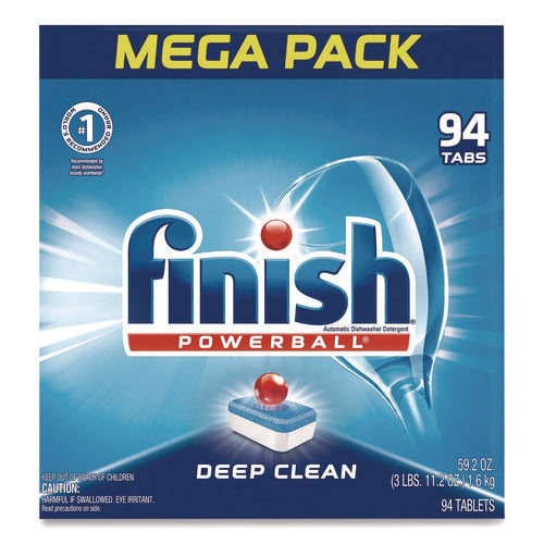 Image of FINISH® Powerball Dishwasher Tabs, Fresh Scent, 94/Box, 4 Boxes/Carton