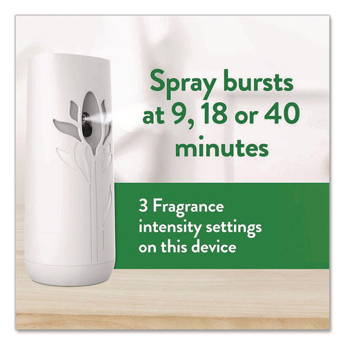 Image of Air Wick® Freshmatic Ultra Automatic Starter Kit, Gadget/(2) 5.89 oz Fresh Linen Refills/AA Battery, 4 Kits/Carton