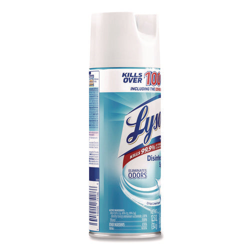 Image of LYSOL® Brand Disinfectant Spray, Crisp Linen Scent, 12.5 Oz Aerosol Spray, 12/carton