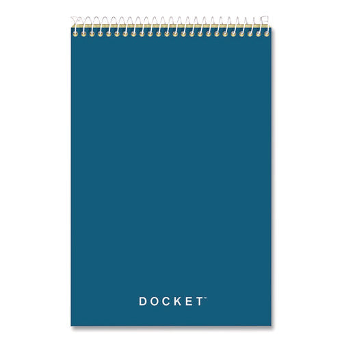 Image of TOPS Docket Steno Pad, Gregg Rule, Forest Green Cover, 100 Canary-Yellow 6 X 9 Sheets