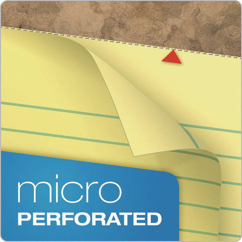 Image of TOPS Second Nature Recycled Ruled Pads, Narrow Rule, 50 Canary-Yellow 5 X 8 Sheets, Dozen