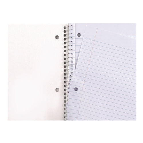 Image of Universal® Wirebound Notebook, 3-Subject, Medium/College Rule, Black Cover, (120) 11 x 8.5 Sheets